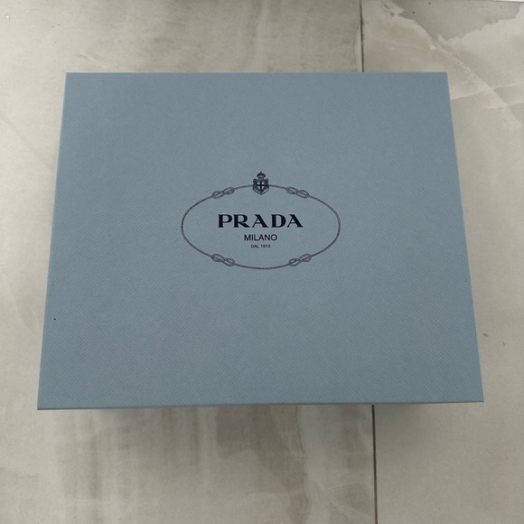 Prada Shoebox 2 New Logo Dust Bags with Logo Tissue Paper and Inserts - Picture 4 of 11